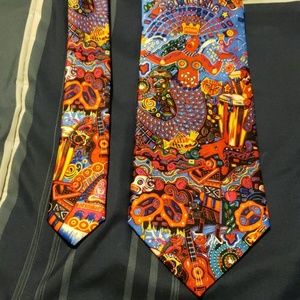 Carlos Santana Many Voices One Message Silk Tie